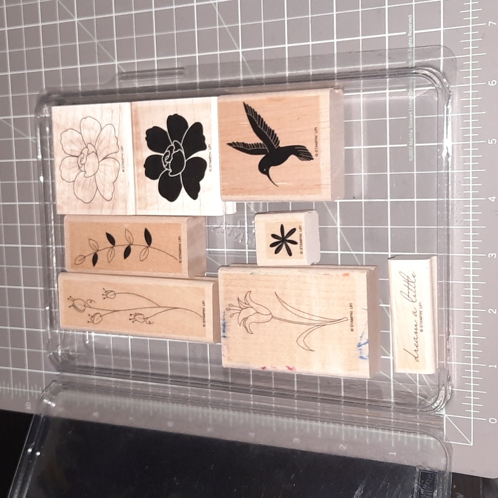 Dream A Little Stampin Up rubber stamp set of 8